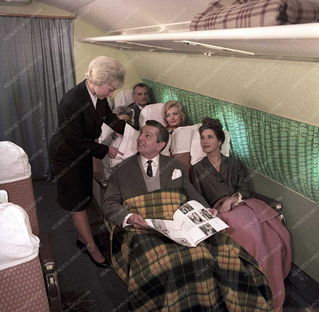 Légi közlekedés - Malév reklámfotó