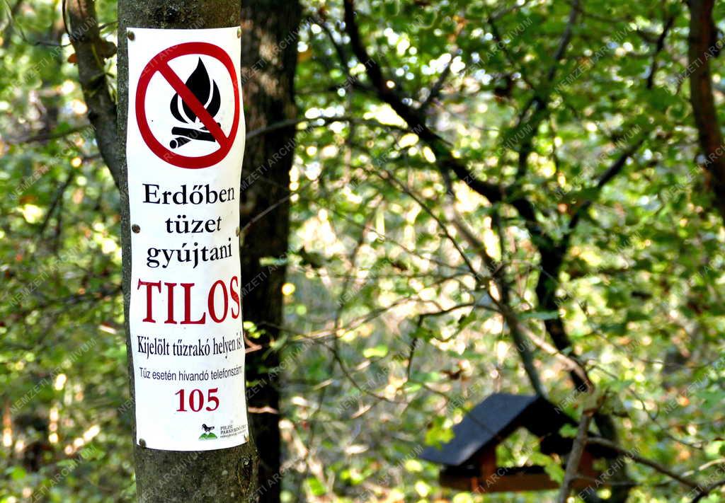 Természet - Törökbálint - Tűzgyújtási tilalomra figyelmeztetés