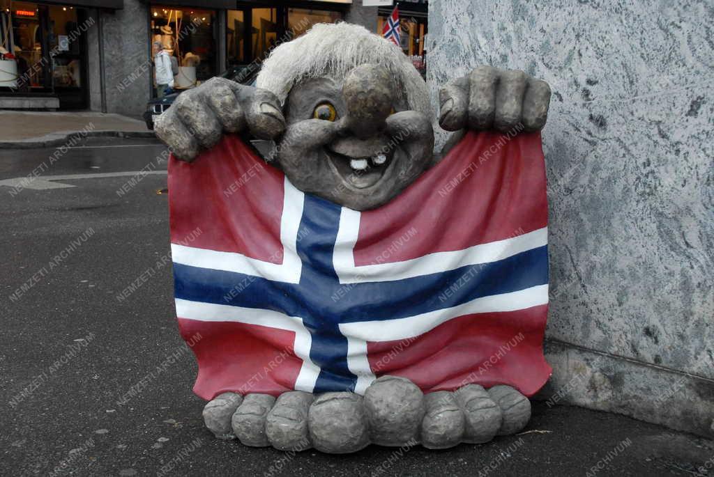 Norvégia - Oslo - Troll-szobor