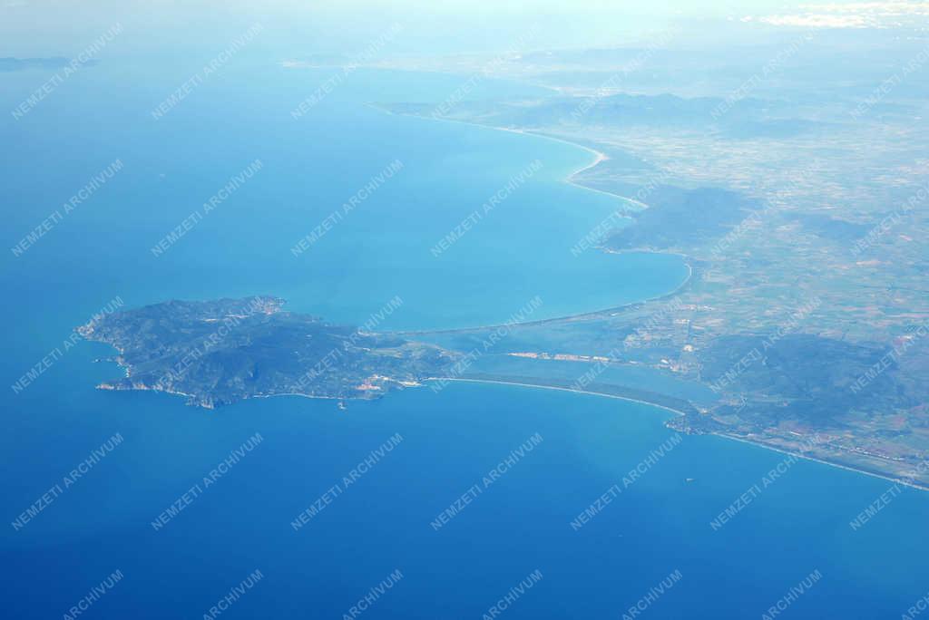 Légifotó - Olaszország - Orbetello városa