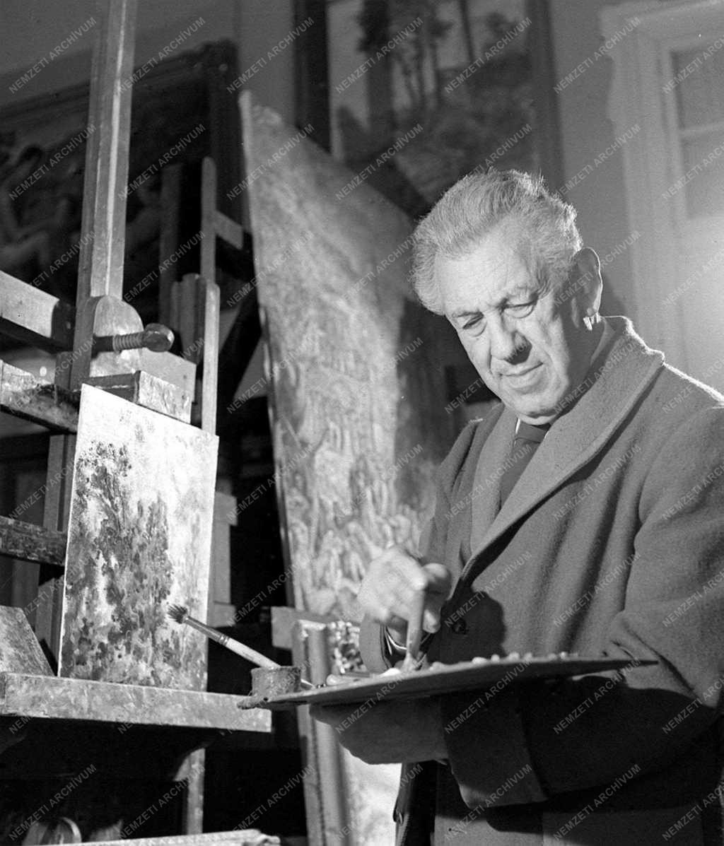 Herman Lipót Munkácsy-díjas grafikus, festő