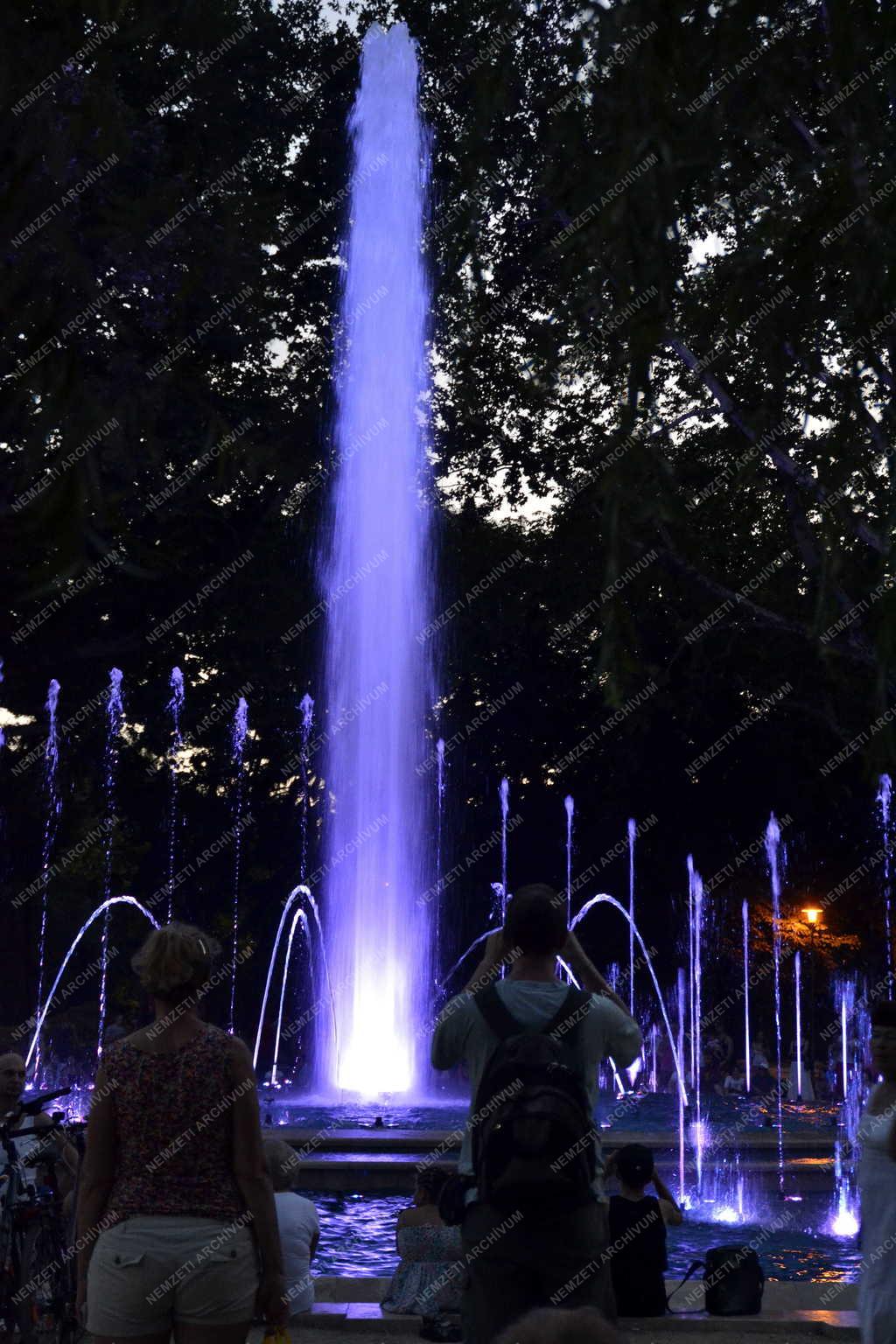 Városkép - Budapest - A megújult margitszigeti szökőkút