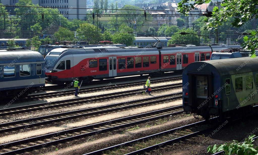 Közlekedés - Budapest - A Déli pályaudvar rendezőtere
