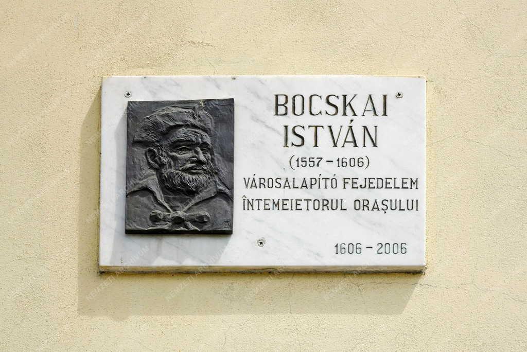 Városkép - Nagyszalonta - Bocskai István-emléktábla