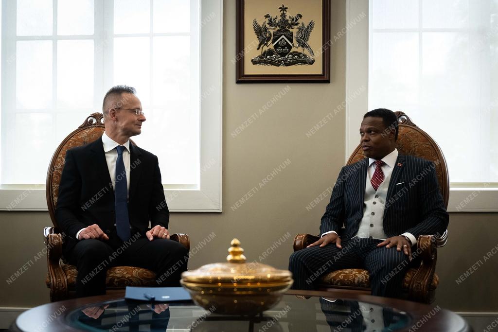 Szijjártó Péter Trinidad és Tobago külügyminiszterével tárgyalt 