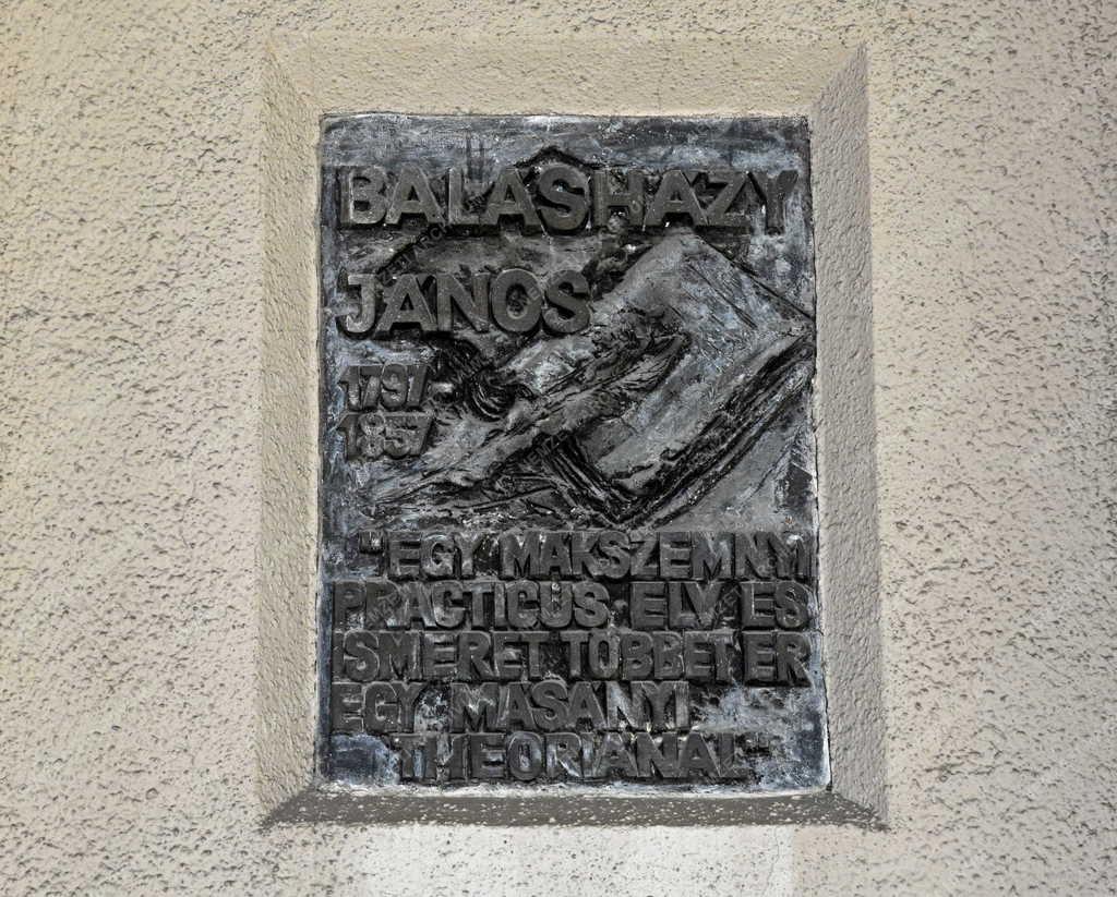 Kultúra - Balásházy János emléktábla Budapesten