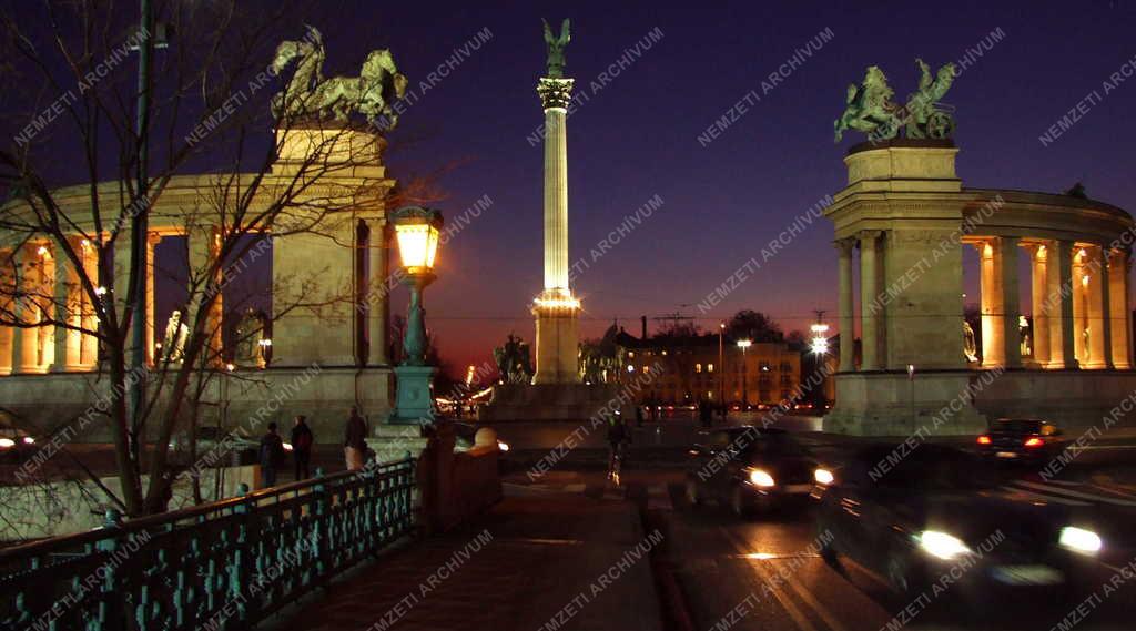 Budapest - Városkép - Hősök tere