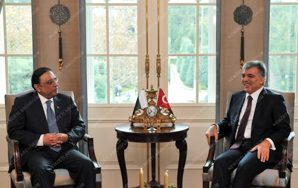 Aszif Ali Zardari pakisztáni elnök Törökországban