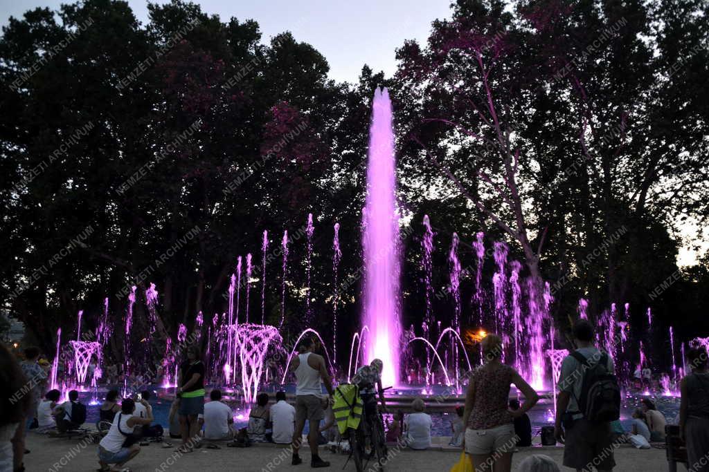 Városkép - Budapest - A megújult margitszigeti szökőkút