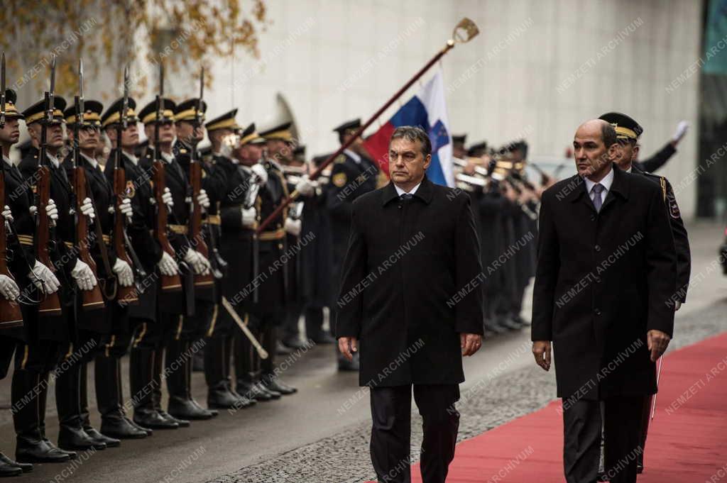 Orbán Viktor magyar kormányfő Szlovéniában