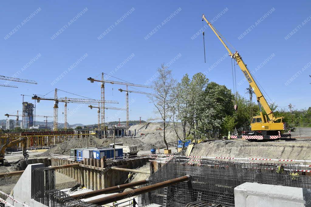 Településfejlesztés - Épül a budapesti Nemzeti Atlétikai Stadion
