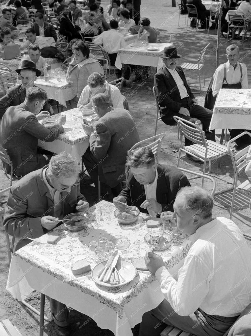 Vendéglátás - A ludasi Új Élet Termelőszövetkezet tagjai Budapesten