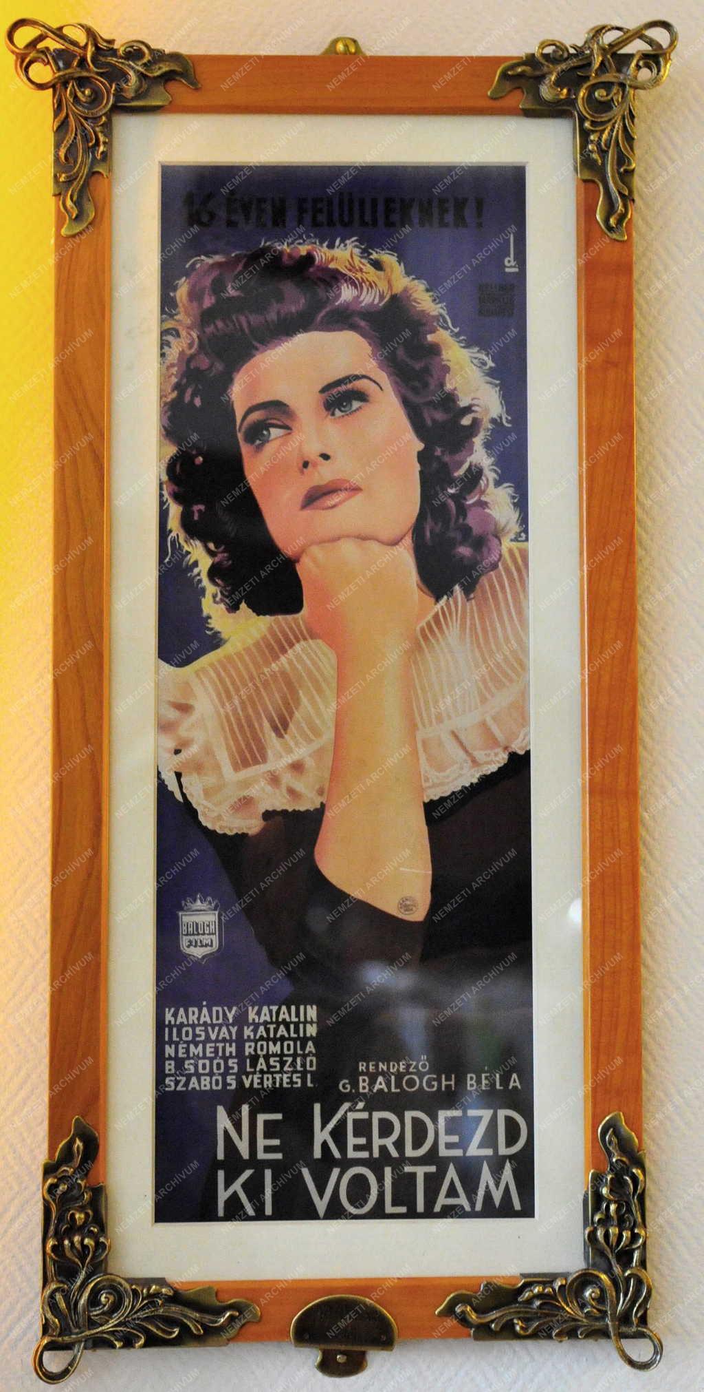 Tárgy - Budapest - Karády Katalin filmjének plakátja