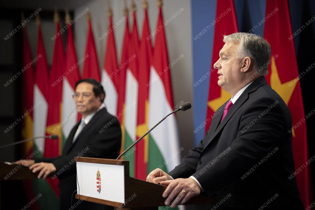 Orbán Viktor fogadta a vietnami miniszterelnököt
