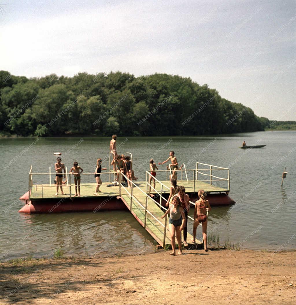 Tájkép - A Tisza folyó Mártélynál