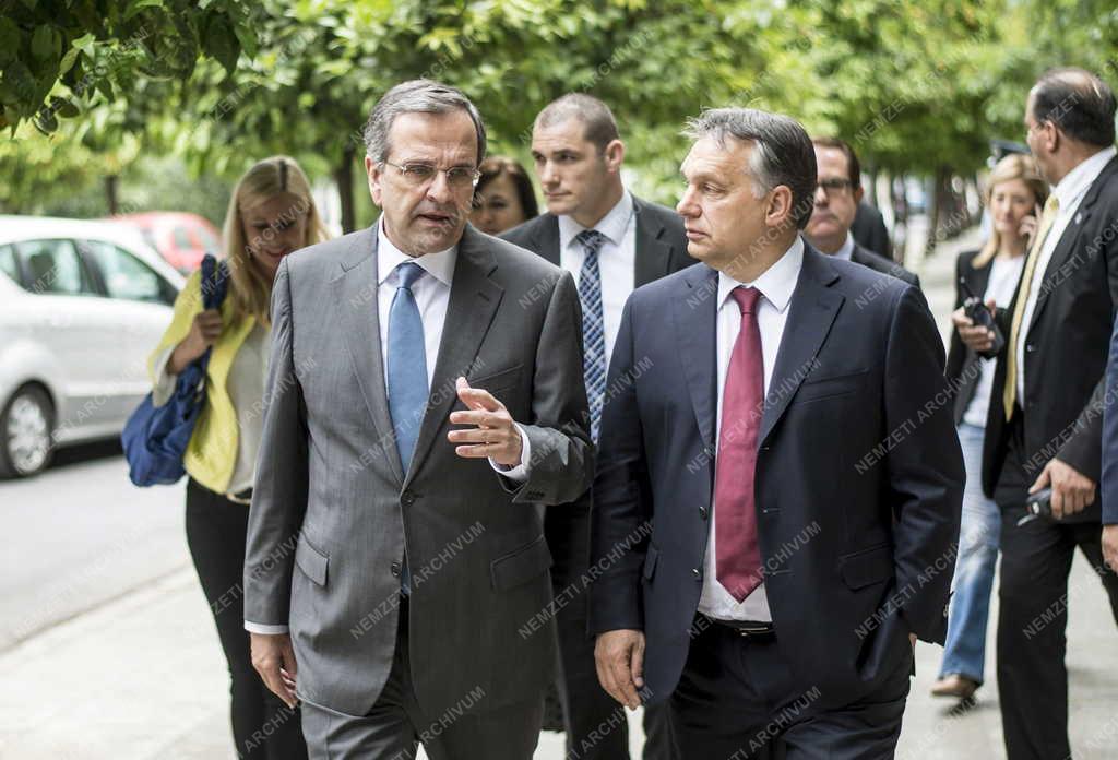 Orbán Viktor miniszterelnök Athénban 