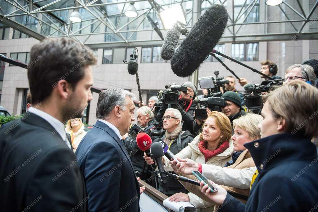 Orbán Viktor Brüsszelben