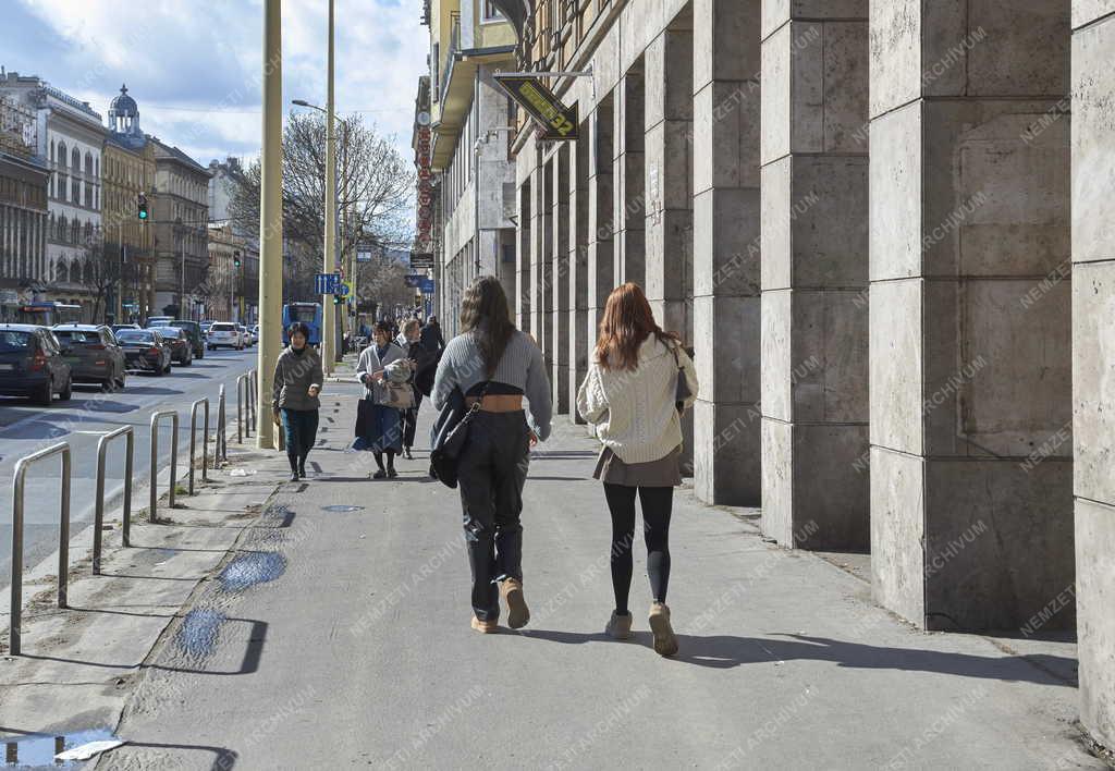 Városkép - Budapest - Rákóczi úti árkádsor