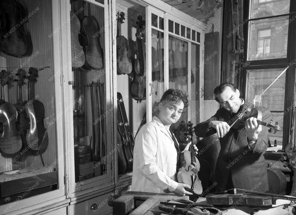 Foglalkozás - Spiegel János hegedűkészítő-mester műhelye