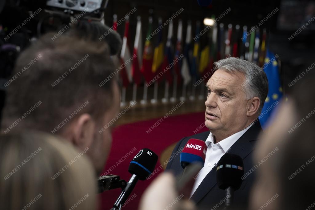 EU-csúcs Brüsszelben - Orbán Viktor