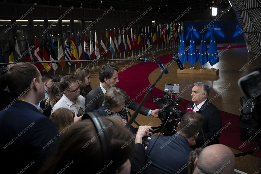EU-csúcs Brüsszelben - Orbán Viktor