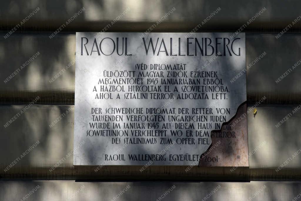 Városkép - Budapest - Raul Wallenberg emléktáblája