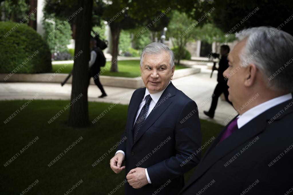 Orbán Viktor fogadta az üzbég elnököt