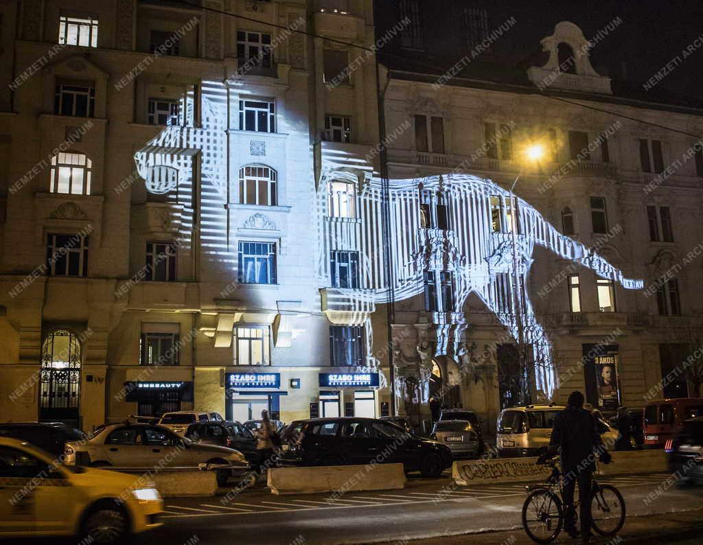 Városkép - Budapest - Fényfestés 