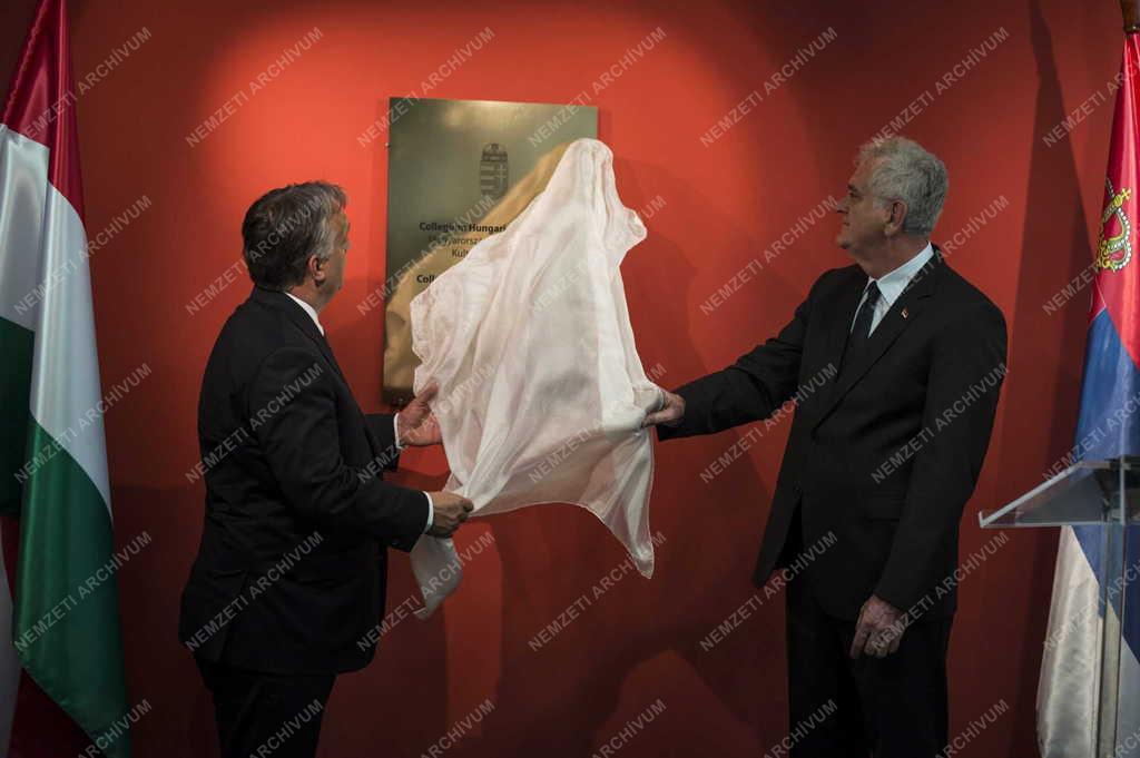 Orbán Viktor a Belgrádi Magyar Kulturális Intézet megnyitóján