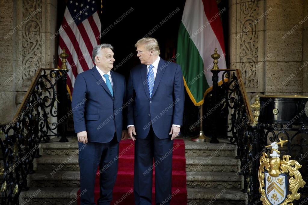 Orbán Viktor és Donald Trump tárgyalása