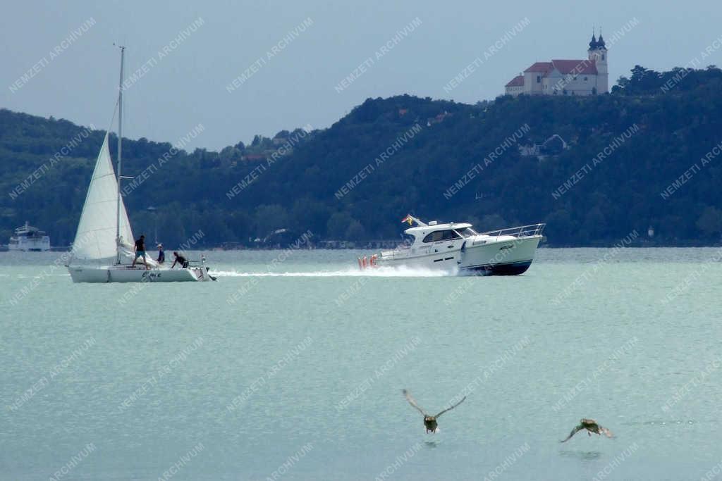 Tájkép - Balatonfüred - Vitorlás a Balatonon