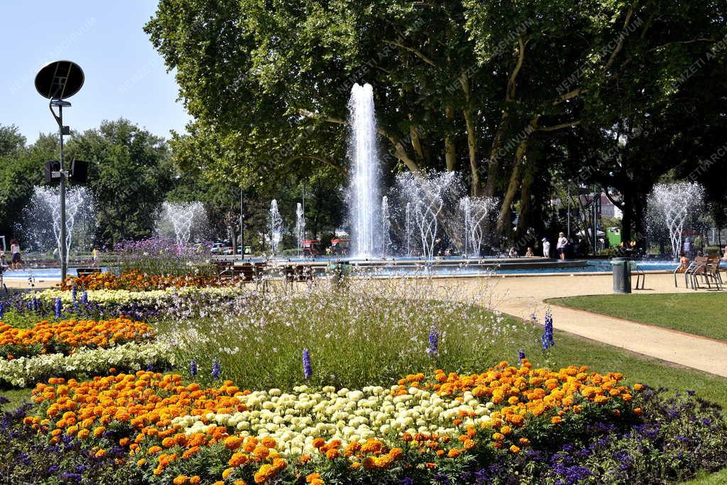 Városkép - Budapest - A megújult margitszigeti szökőkút