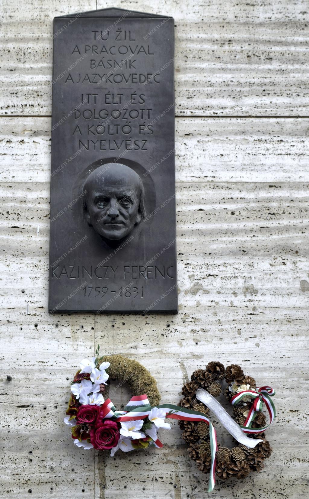 Szlovákia - Kassa - Kazinczy Ferenc magyar író, költő emléktáblája
