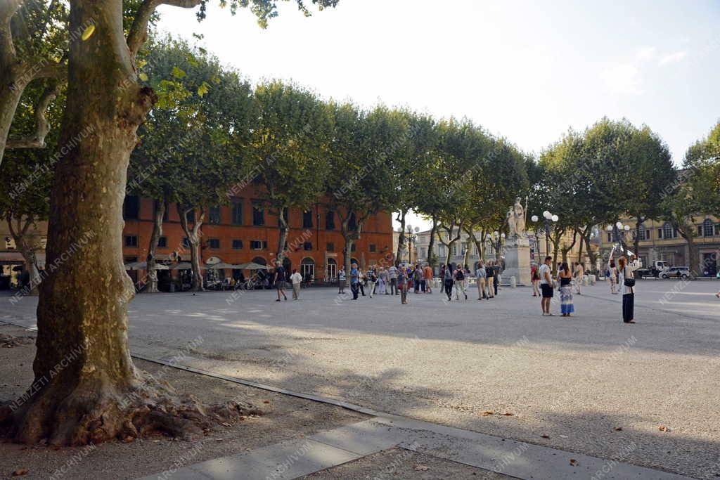 Városkép - Lucca - A Piazza Napoleone tér