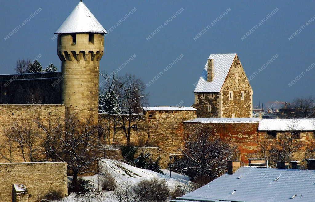 Városkép - Budapest - A Budai Vár részlete télen