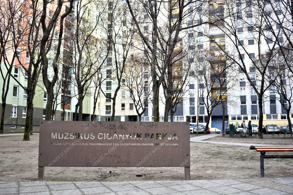 Városkép - Budapest - Muzsikus cigányok parkja