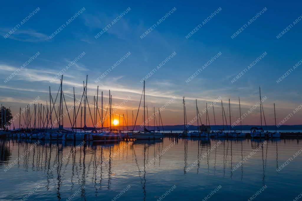 Tájkép - Balatonföldvár - Naplemente 