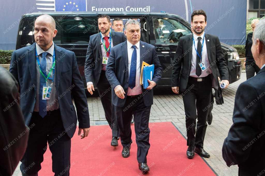 EU-csúcs Brüsszelben - Orbán Viktor