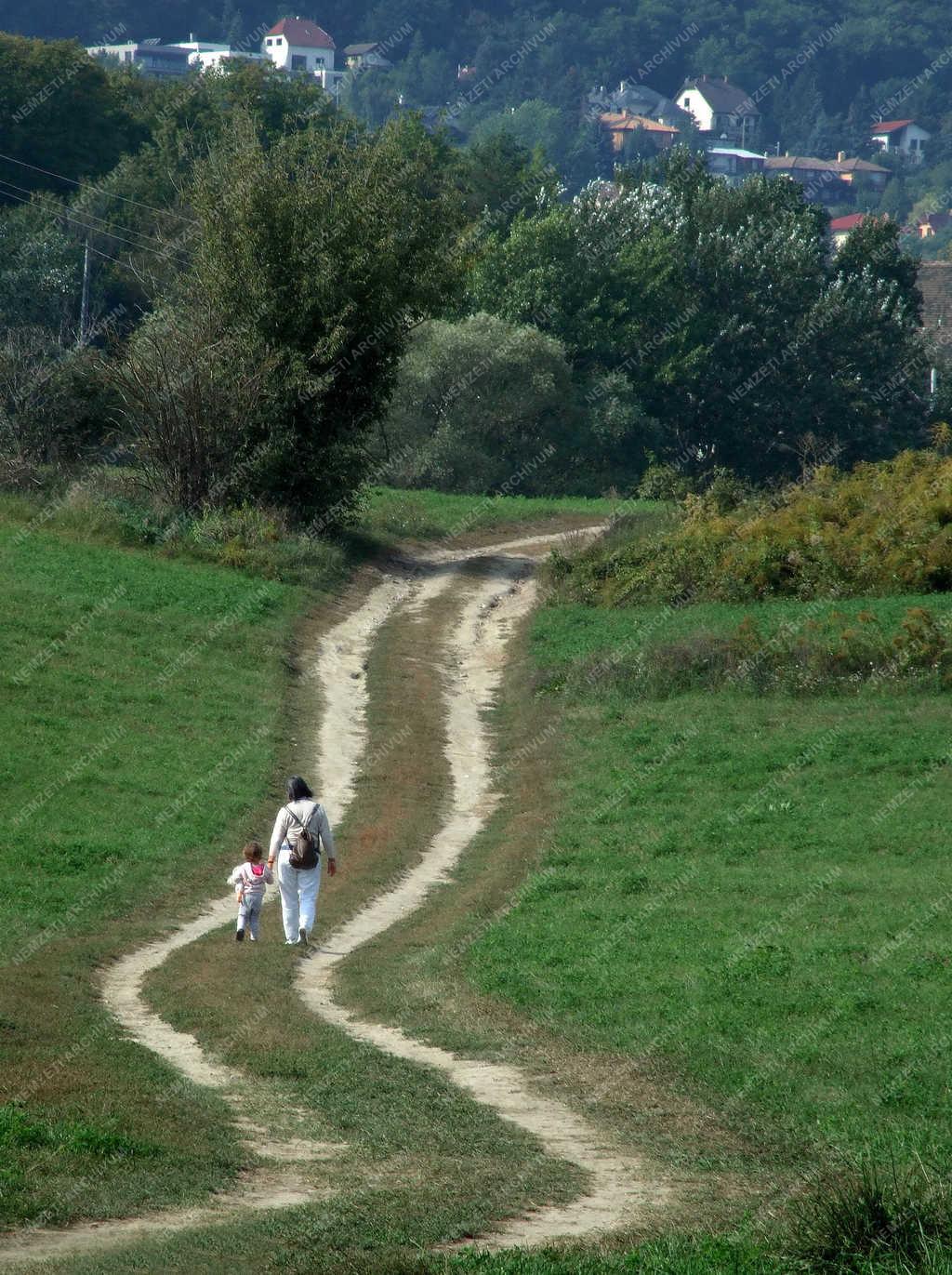 Egészségmegőrzés - Solymár - Sétálók a település határában