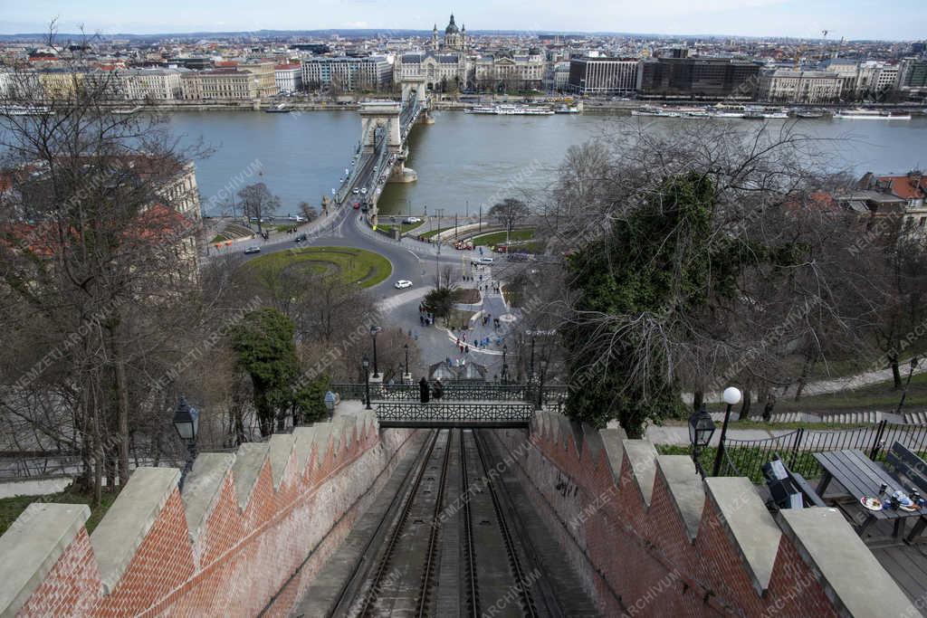 Idegenforgalom - Budapest - Turisták a Budai Várban