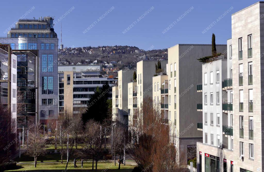 Városkép - Budapest - A MOM Park lakóépületei