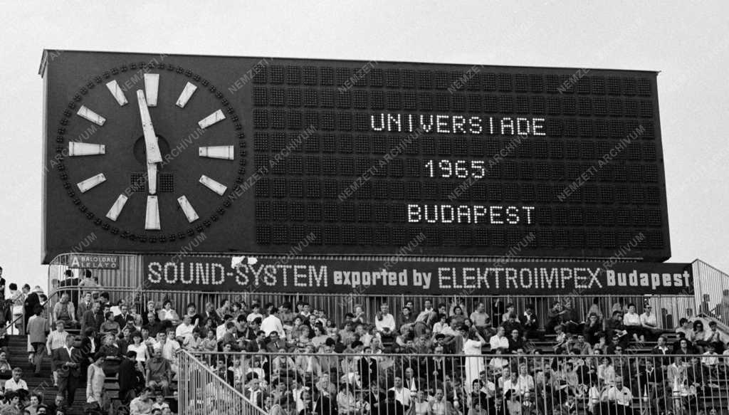 Sport - Az 1965-ös Universiade Budapesten