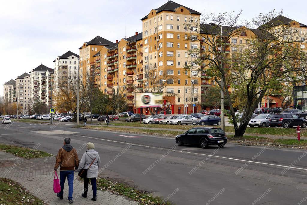 Városkép - Budapest - Káposztásmegyeri lakóépületek