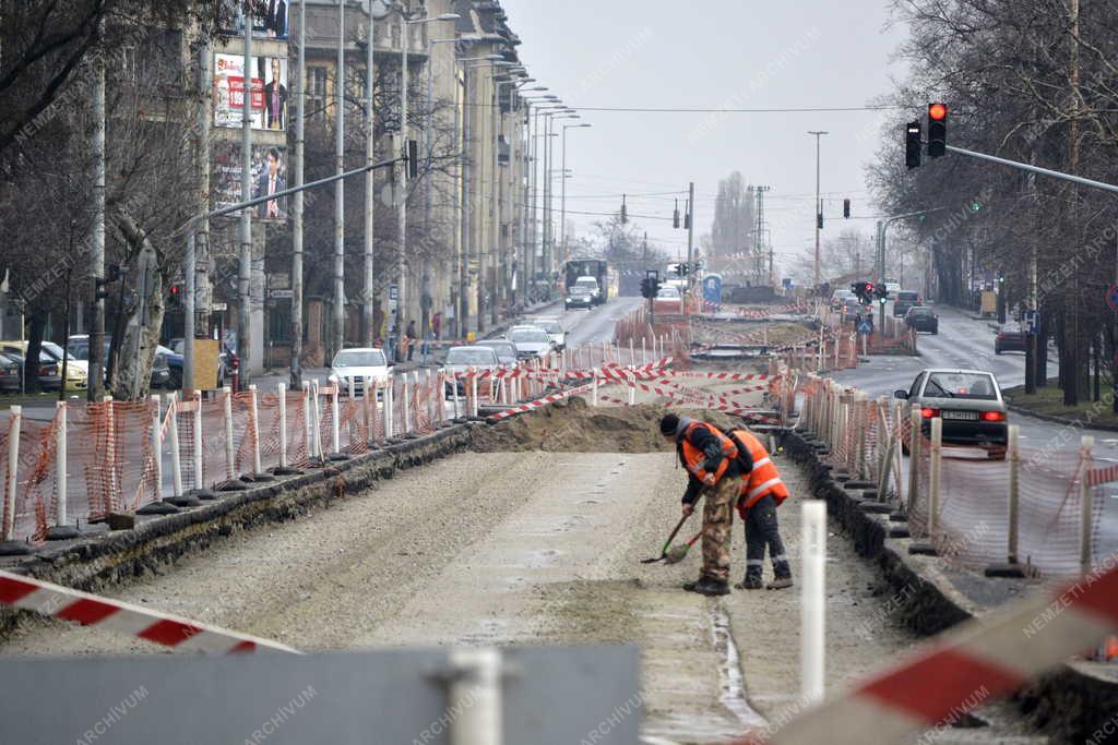 Felújítás - Budapest - Villamosvonal felújítása Kőbányán