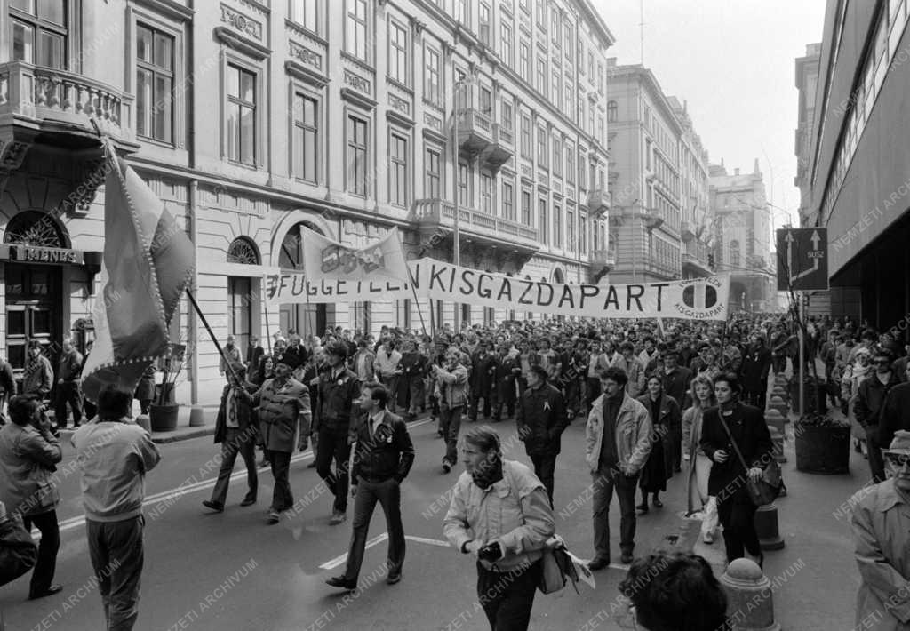 Ünnep - Március 15. - Az alternatív szervezetek demonstrációja