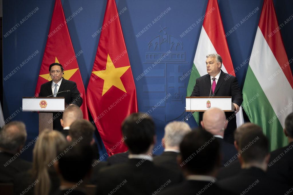 Orbán Viktor fogadta a vietnami miniszterelnököt