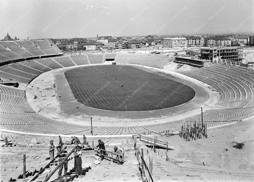 Sport - Gazdaság - A Népstadion építése 