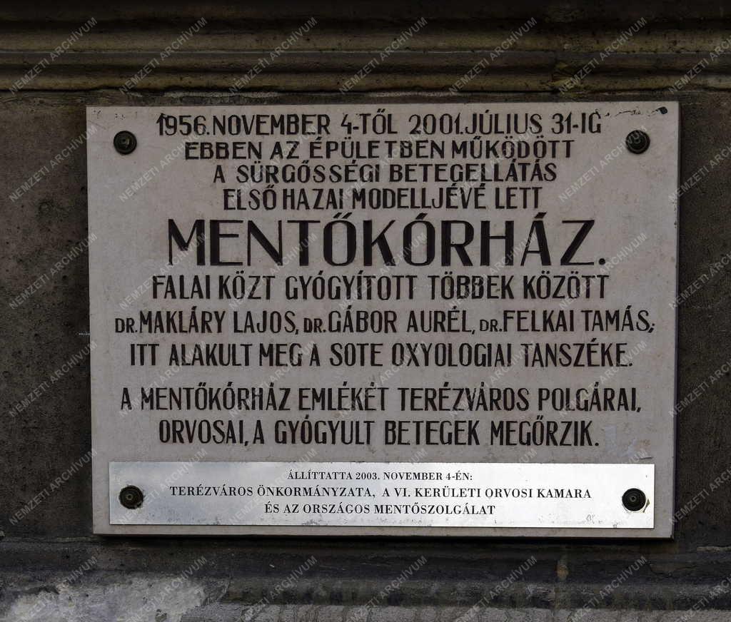 Városkép - Budapest - Volt mentőkórház