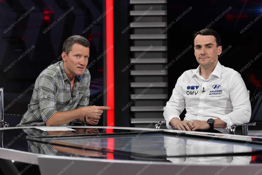 Sajtó - Televízió - Wéber Gábor és Michelisz Norbert Forma-1 szakkommentátorok