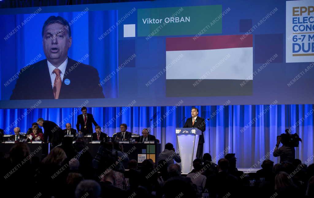 Orbán Viktor az Európai Néppárt dublini kongresszusán